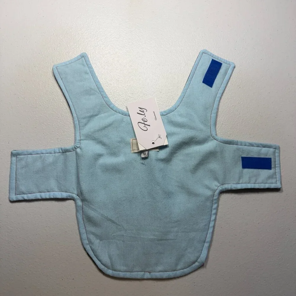 Denim Dog Vest Jacket w/ Pockets & D-Ring | Stylish Durable Pet Clothing XS